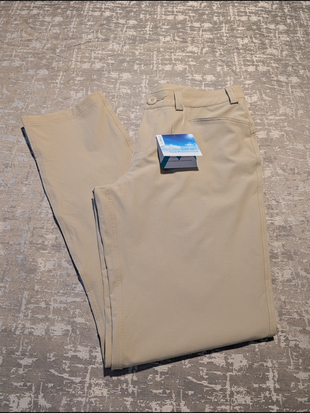 Women's Straight-Leg Pants in Light Beige
